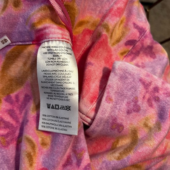 Free People‎ Crop Top and Bike Shorts Floral 2-piece Matching Set - Picture 9 of 11